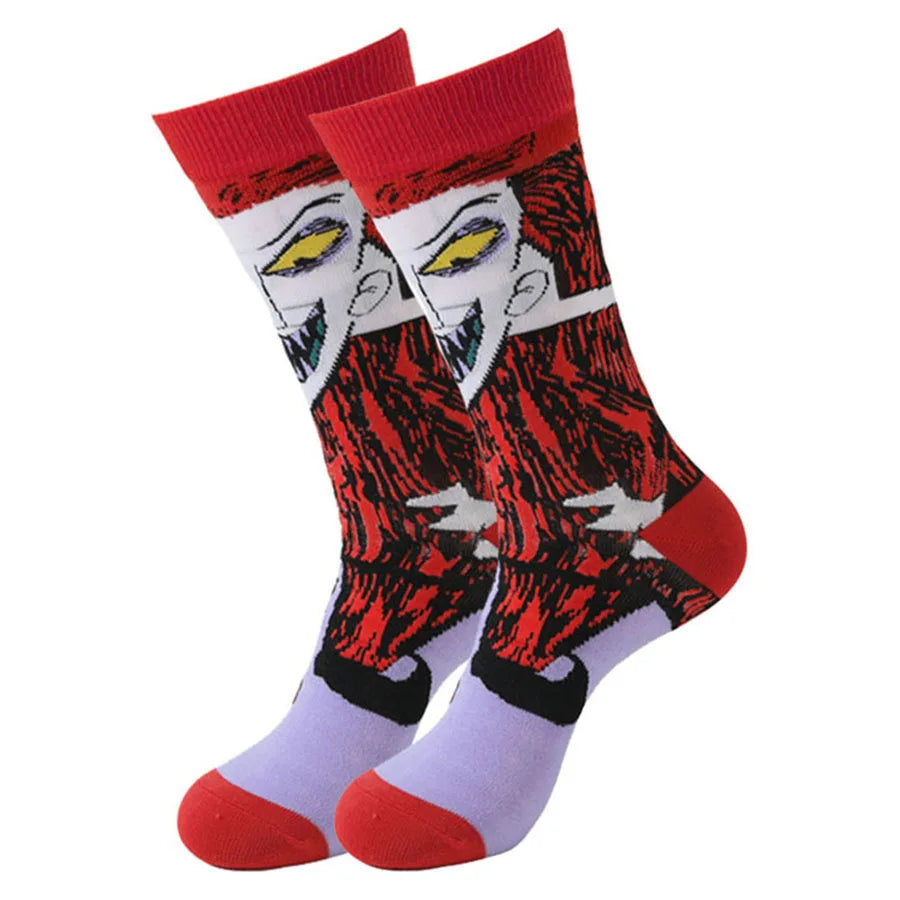 cartoon gamers anime socks men women crew socks Christmas Halloween novelty funny happy crazy street style skate socks