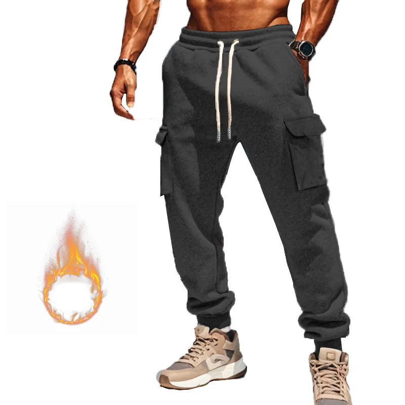 Men Cargo Pant Spring Skinny Pockets Casual Sports Drawstring Pant.  S-3X