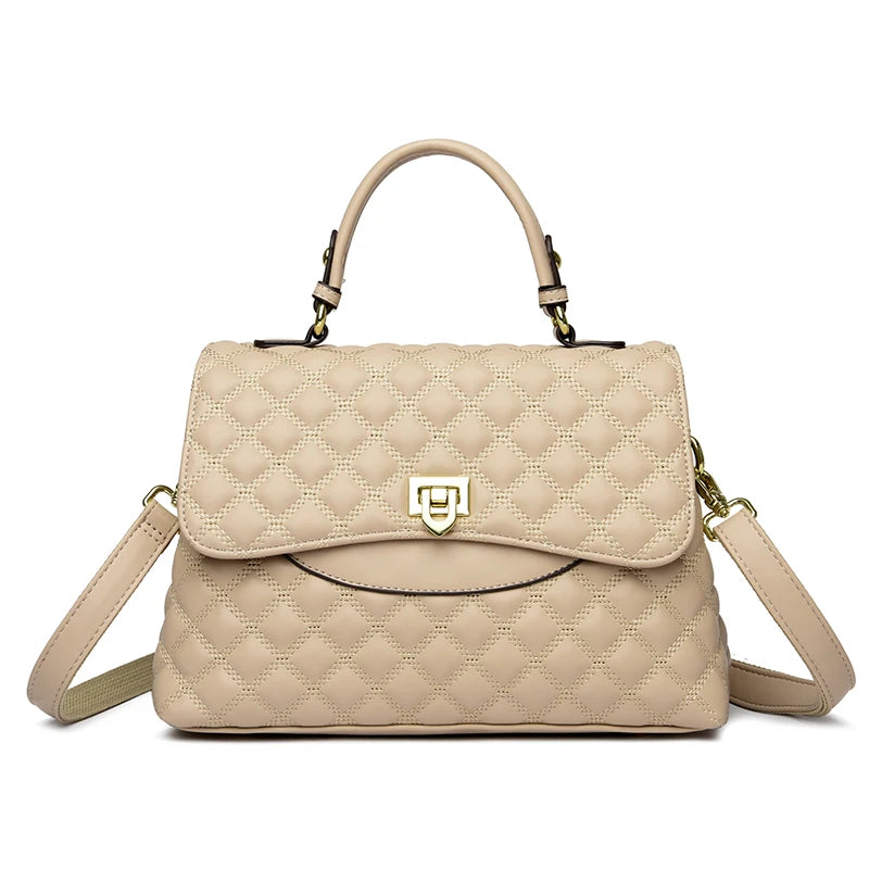 Trendy High Quality Soft Leather Messenger Bag Luxury Designer Multi Layered Handbag