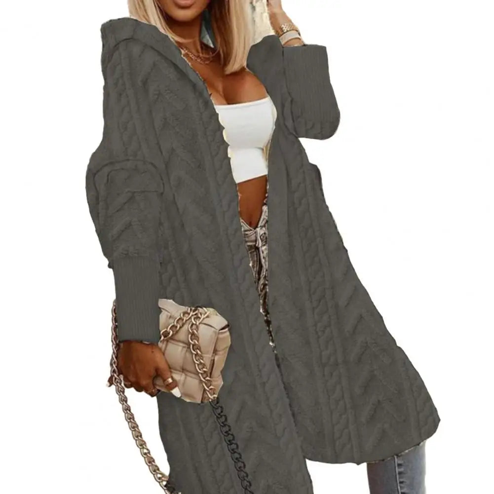 Womans's Stylish Oversized Knitted Long Cozy Sweater/Coat.