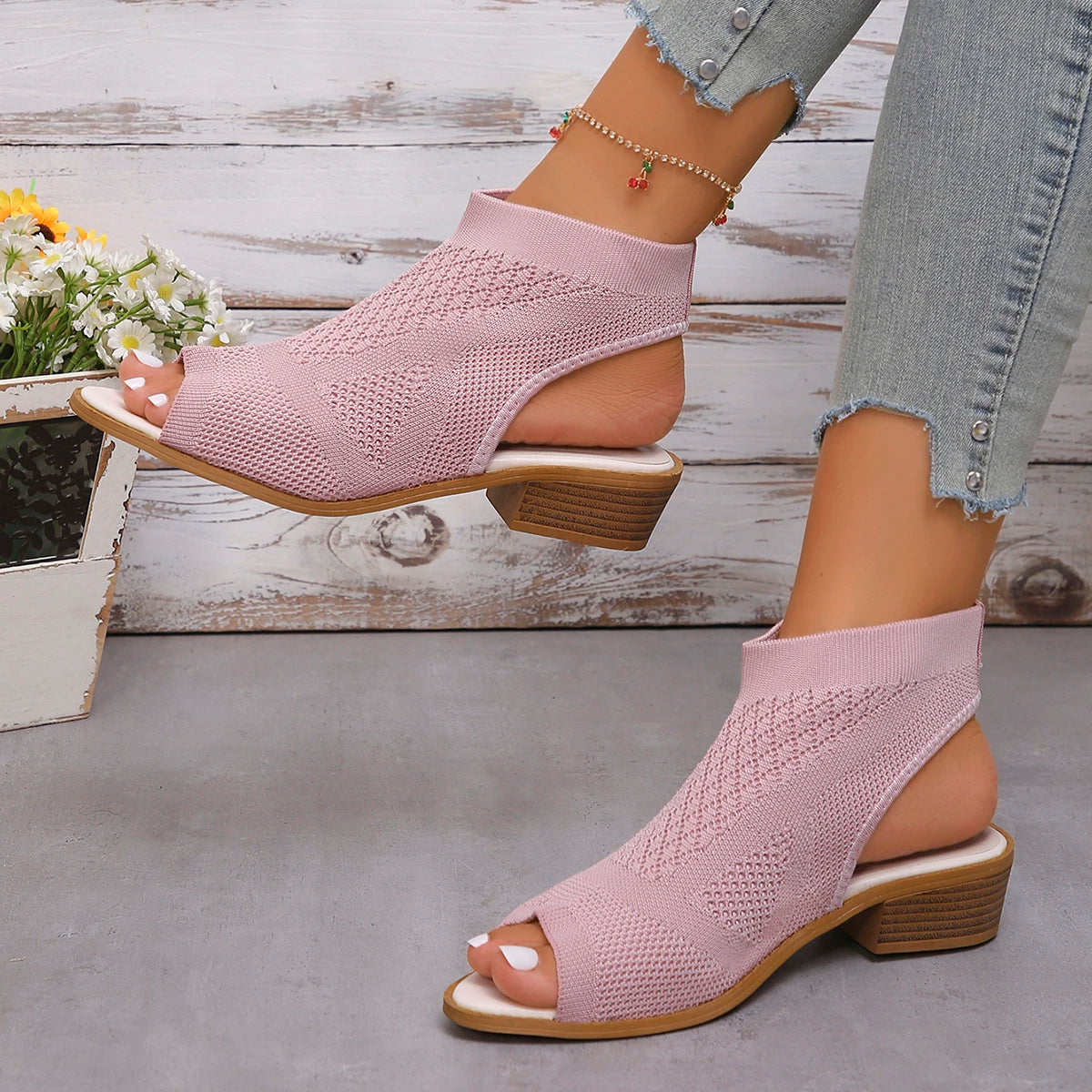 Women Sandals New Summer Fashion Casual Comfortable Sandals Open Toe Lightweight Outdoor Sandals