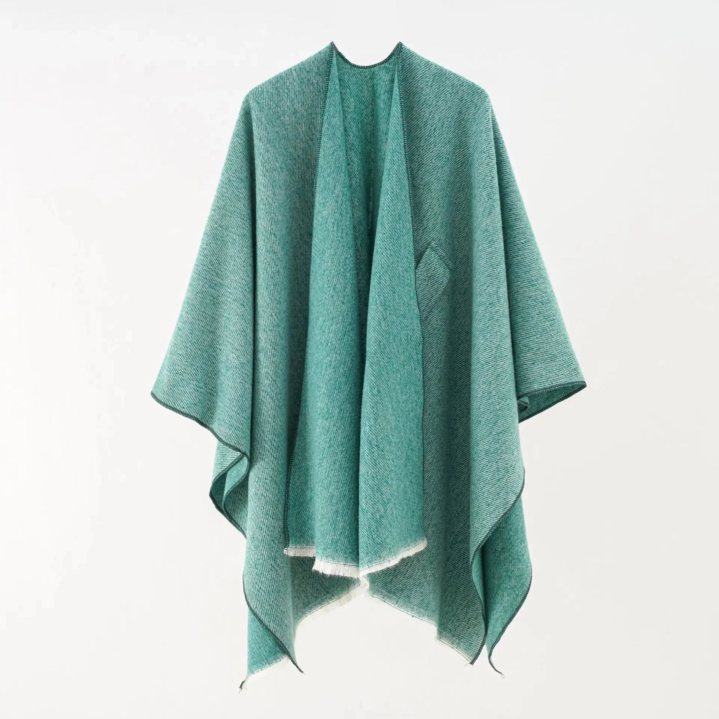 Autumn/Winter Solid Color Sensibility Design Side Slit Pashmina Shawl European Style