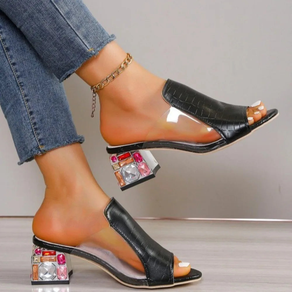 Designer Low Heel 2025 Elegant Heels Comfortable Heeled women Sandals