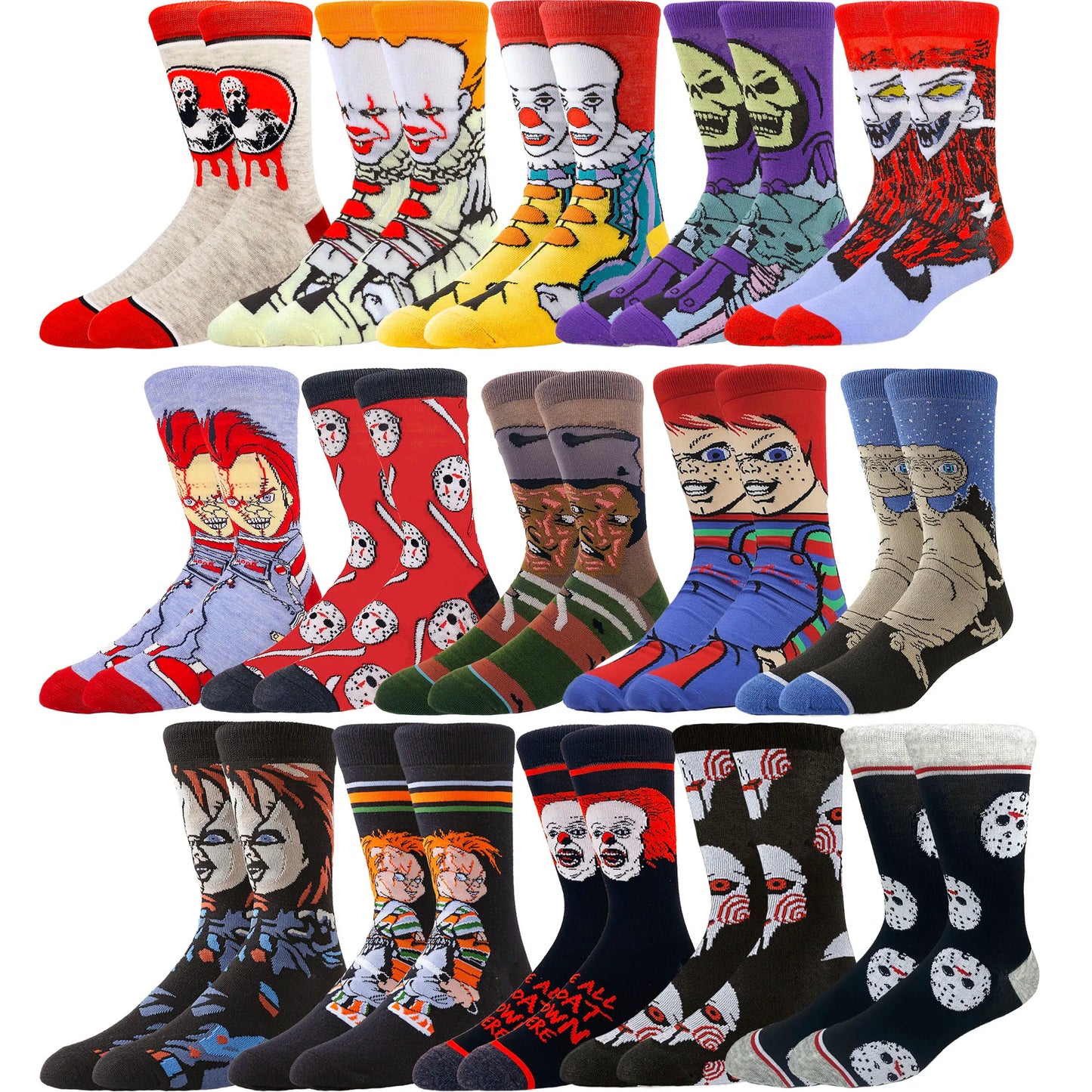 cartoon gamers anime socks men women crew socks Christmas Halloween novelty funny happy crazy street style skate socks