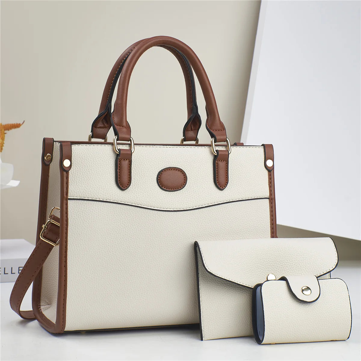 3 Piece Large Capacity Tote Bag High Quality Leather Designer bags