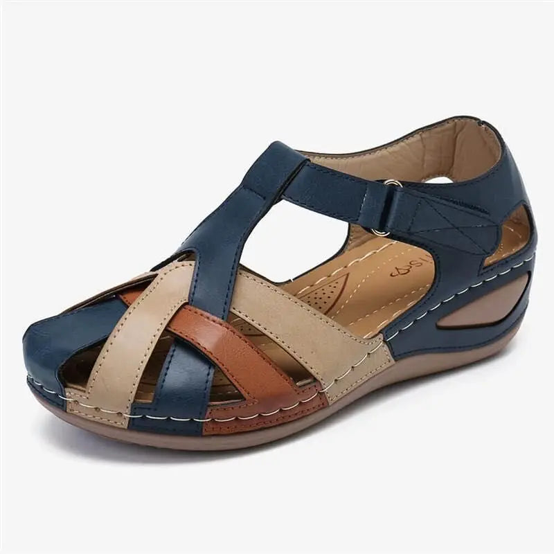 Summer Shoe/Sandal Wedge Partially Open Toe Comfortable Sandal.