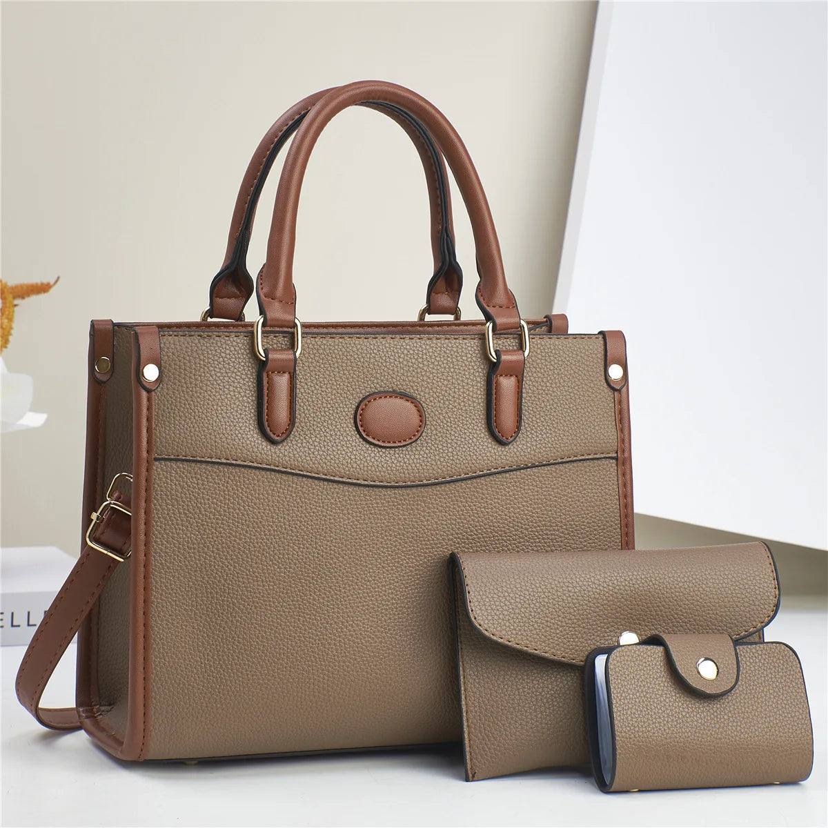 3 Piece Large Capacity Tote Bag High Quality Leather Designer bags