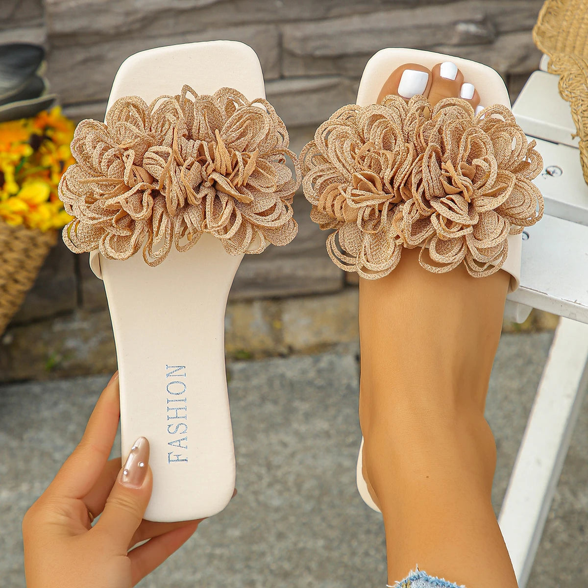 Women Flat Casual Slides Summer Fashion Dressy Sandals /Slides