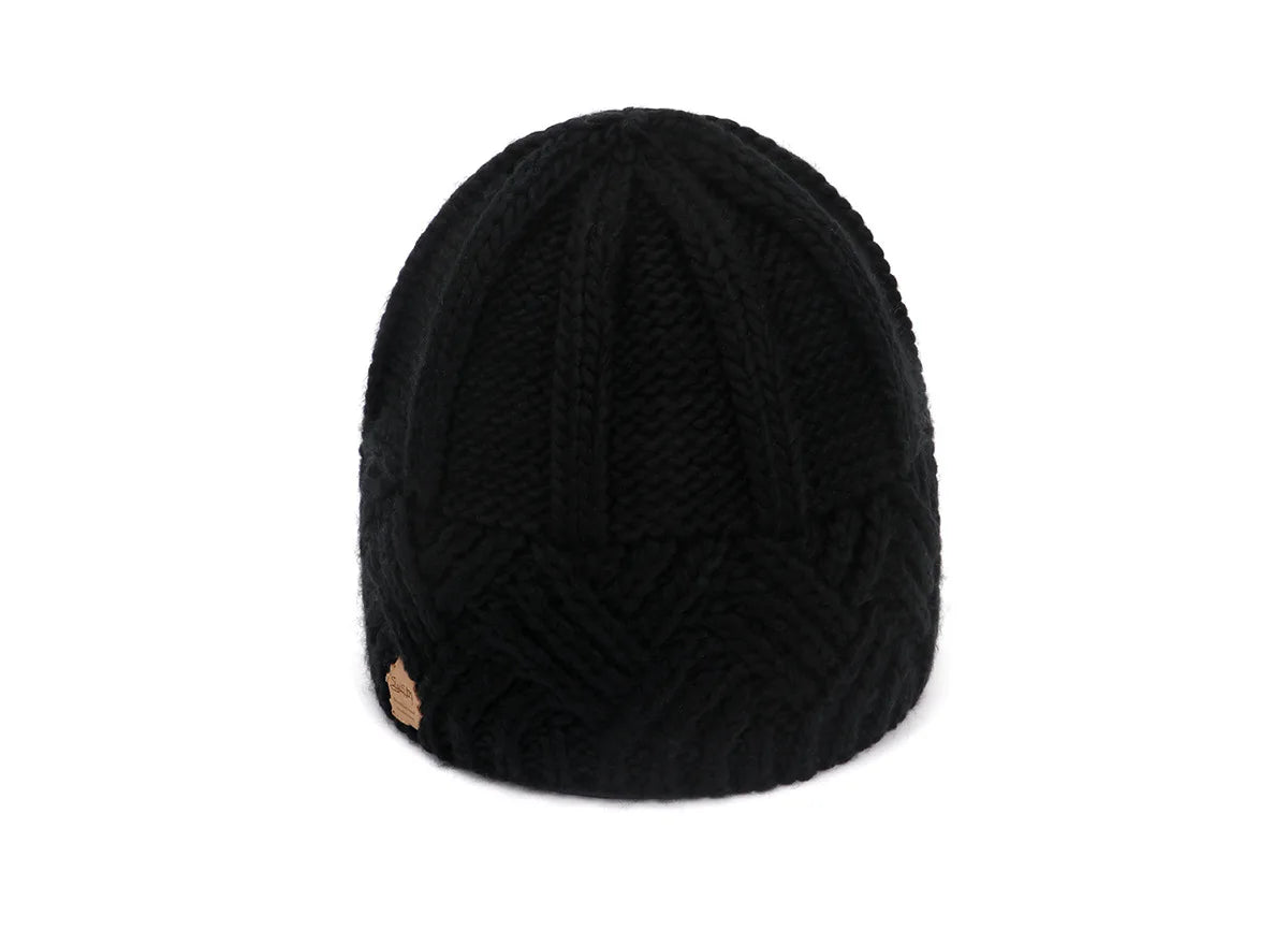 Autumn and Winter Knitted Hat with Retro Style Diamond Grid Knitted Yarn, Men's and Women's Fashion Hats