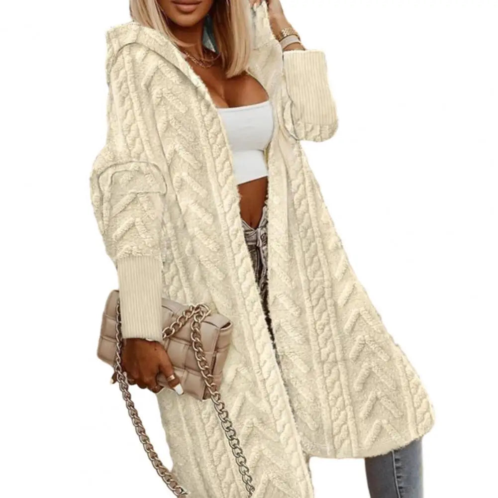 Womans's Stylish Oversized Knitted Long Cozy Sweater/Coat.