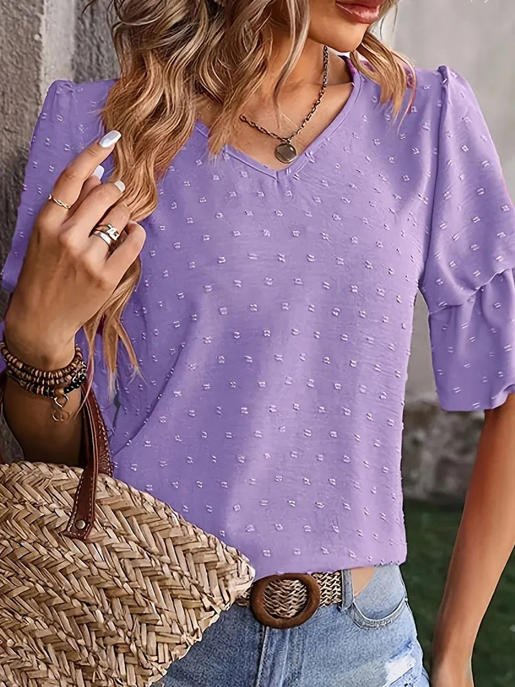Women's plus size Blouse summer chic elegant fashionable shirt.  1X-5X