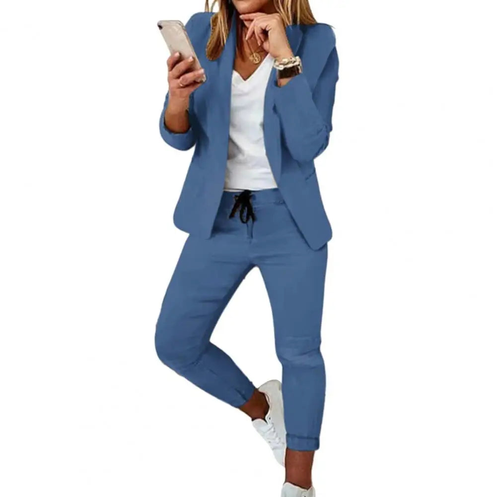 Ladies Fashion Two Pieces Set Casual  Or Party Wear Blazer And Pants.