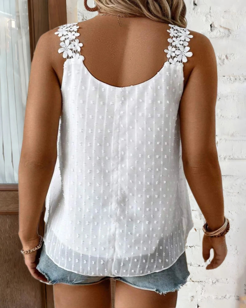 Women's Sexy Loose Blouse 2025 Spring / Summer New Pattern Round neck Top.