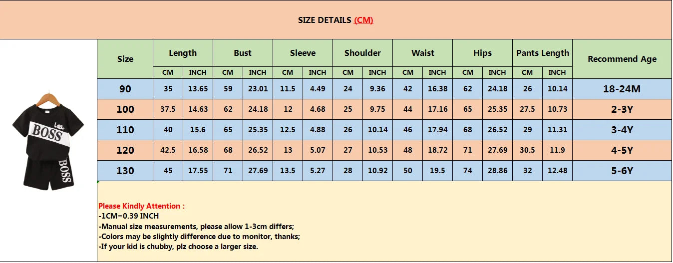 1-6 Years Boy 2PCS Clothing Set Letter T-shirt+Solid Color Shorts Fashion 3 Colors Sport Style Child Boy Summer Holiday Outfit