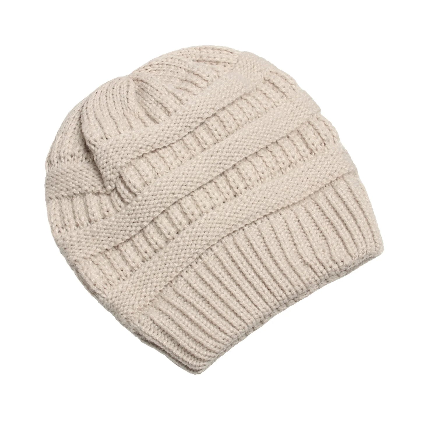25 Color Solid Beanies Women Knitted Beanie Hat Fashion Autumn Winter Warm Hats Skullies Wool Cap for Women Wholesale