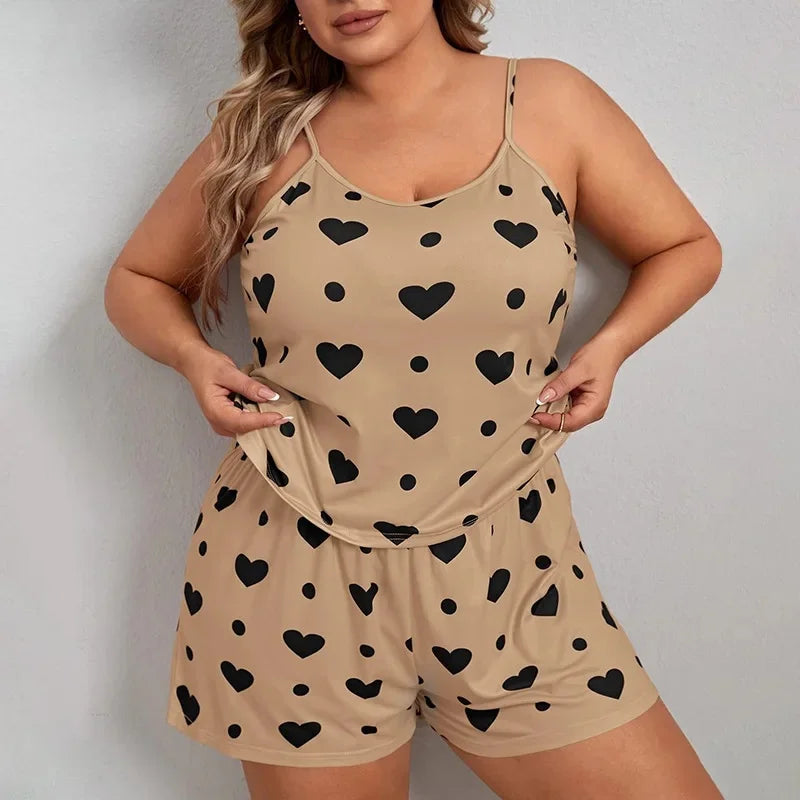 Summer European Style Plus Size Women's Sleepwear/Loungewear