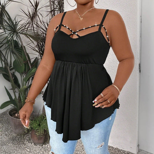 Plus Size Summer Sexy Tank Style Top