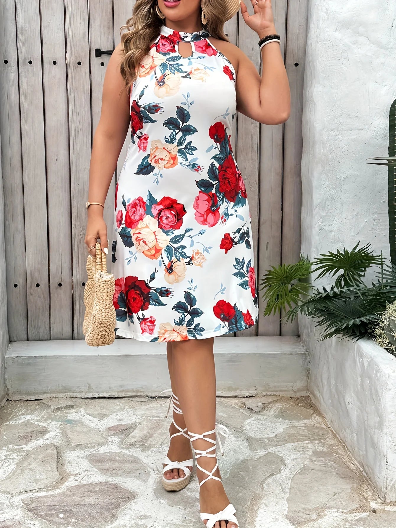 Plus Size Print Comfortable Versatile For Spring & Summer Women's Plus Size