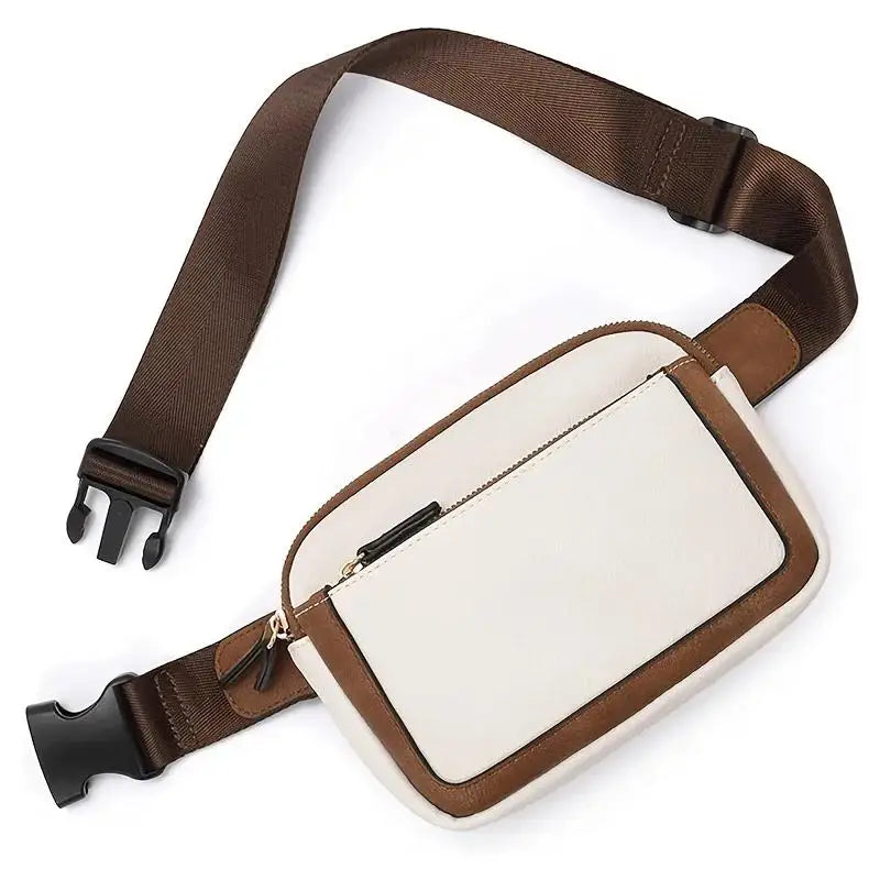 Ladies  Leather Waist Pack Cross body/Chest Bag Water-Proof Belt Bag