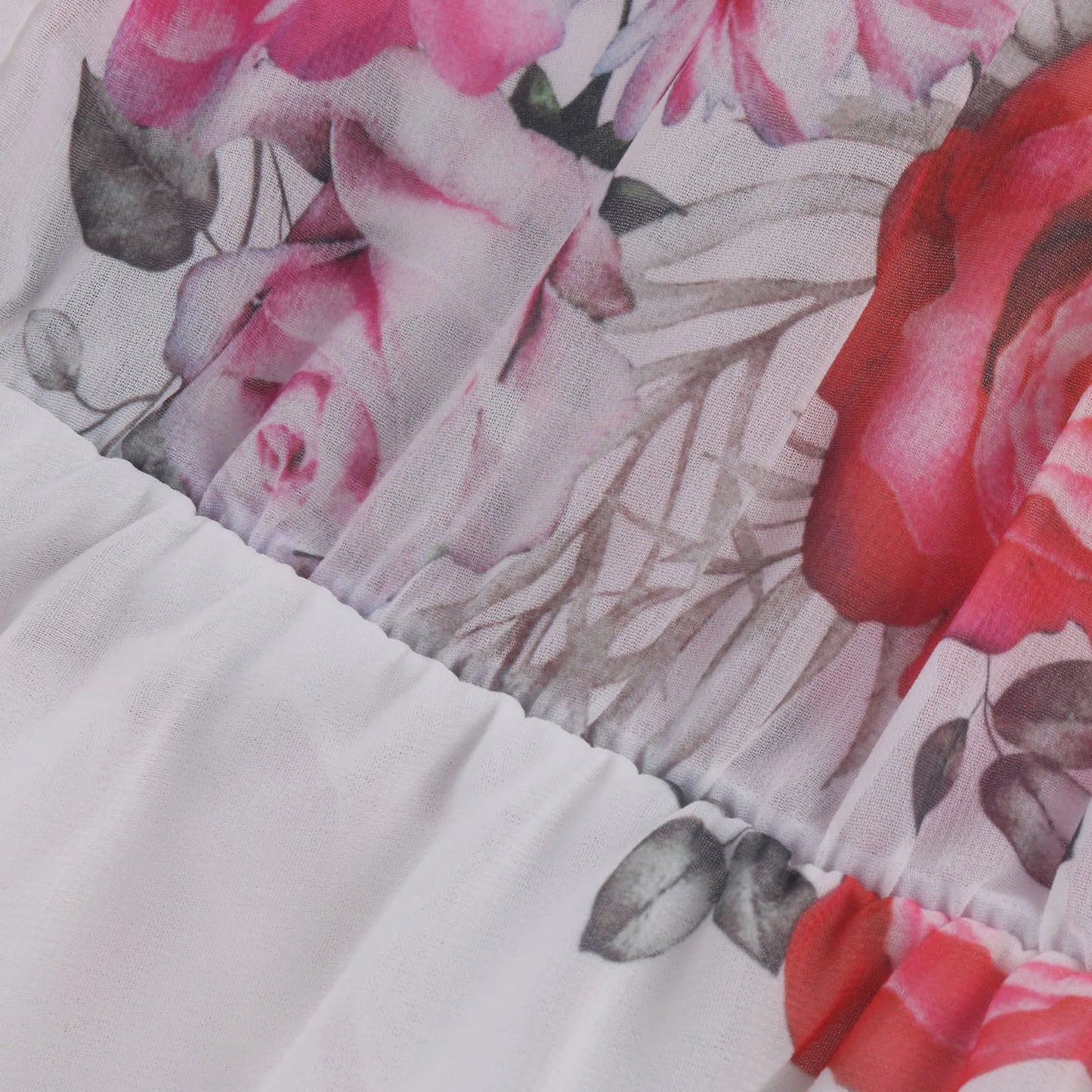 Women'S Spring/Summer New European Chiffon Printed Sexy Off Shoulder Strap Large Swing Ruffle Edge Dress.  S-2x