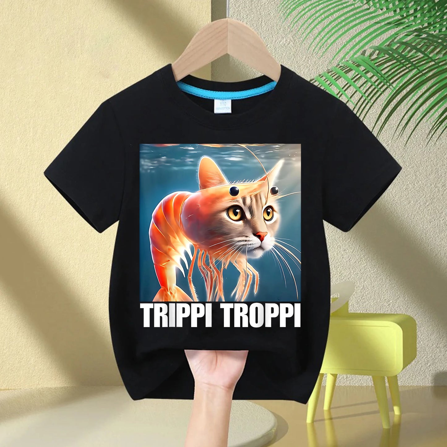 Italian-Brainrot Children's T-shirt Boys /Girls Short Sleeve Breathable 2025 Funny Italian Tee.