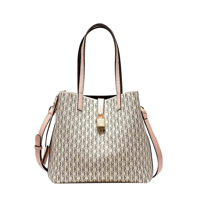 Premium Versatile Leather Cross-body Bag Large Capacity Daily Commuter Tote Bag
