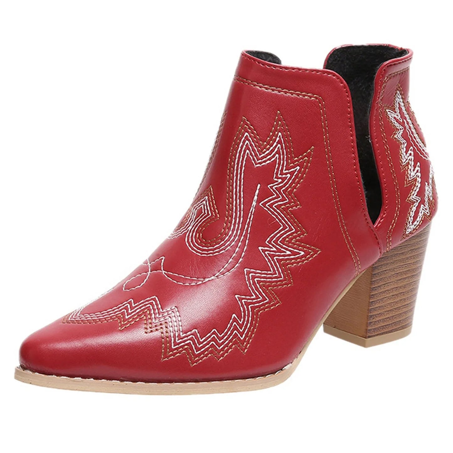 New Cowboy Boots Slip On Western Ankle Boot