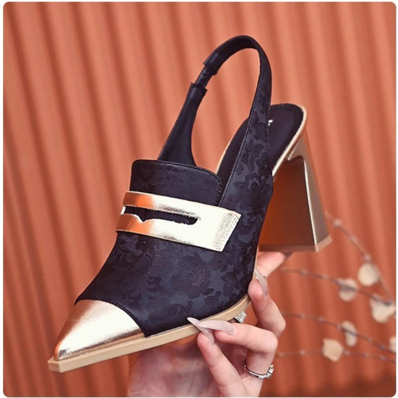 Designer Pointed Toe Sexy Sling Back perfect For Spring And Summer.