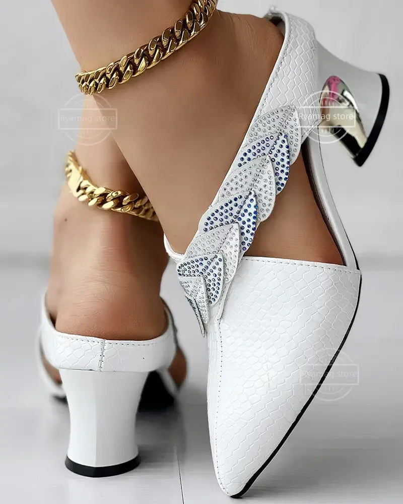 Shoes for Women Quality Women's Slip-On Outdoor Closed Toe Short Heel