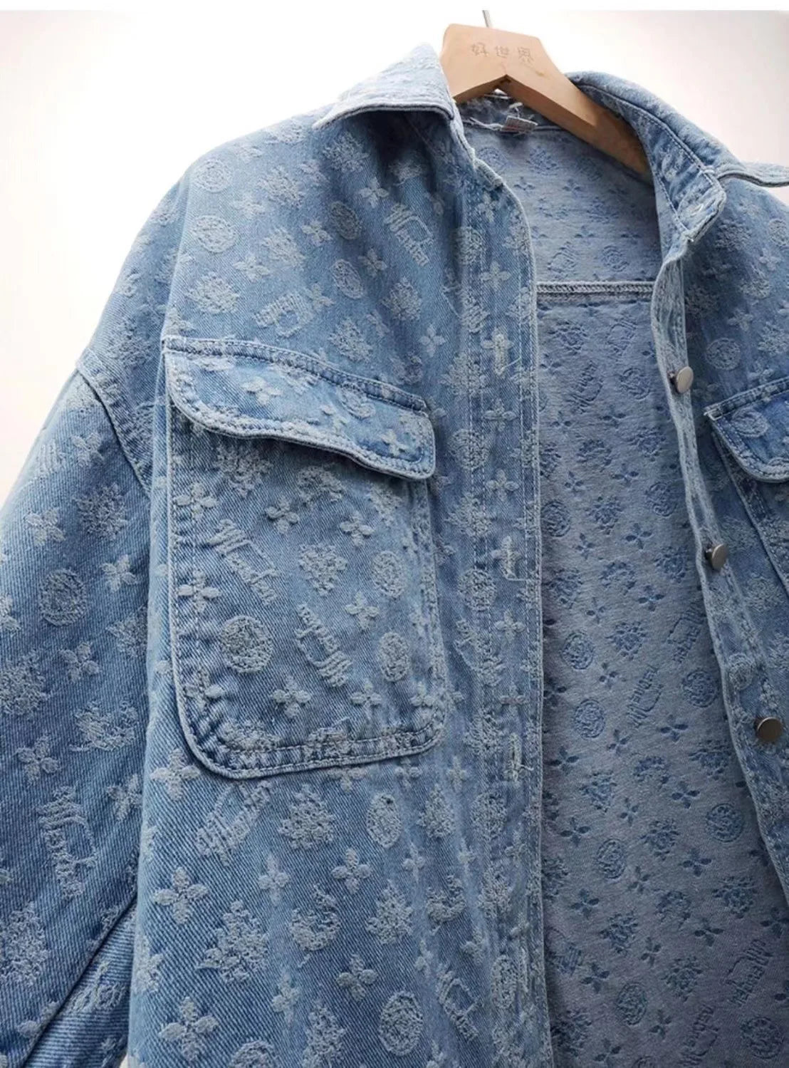 Denim Women's Autumn Loose Long Sleeve Shirt S-3X