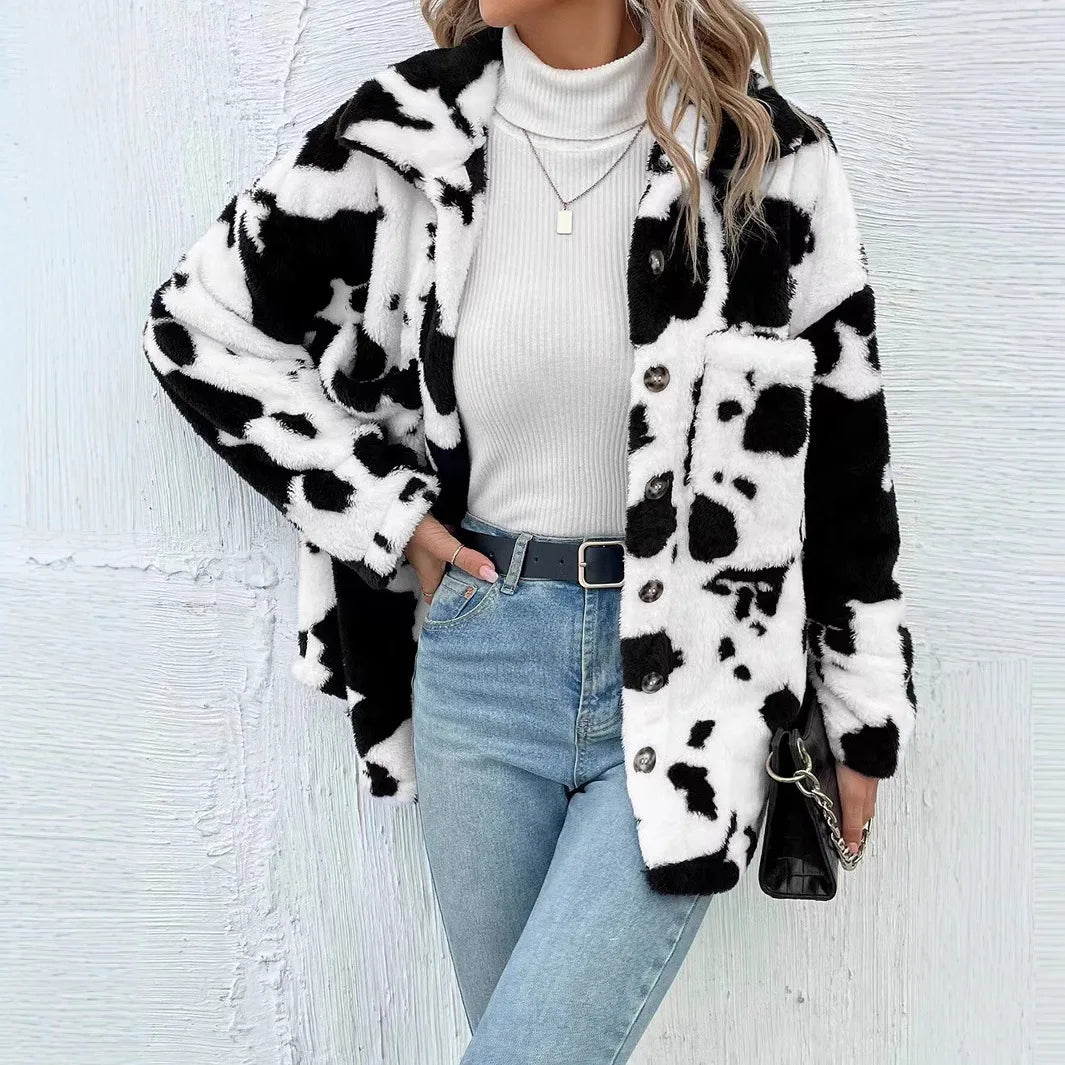 Women Turn Down Collar Full Sleeve Coat Autumn Winter 2025.   S-2X
