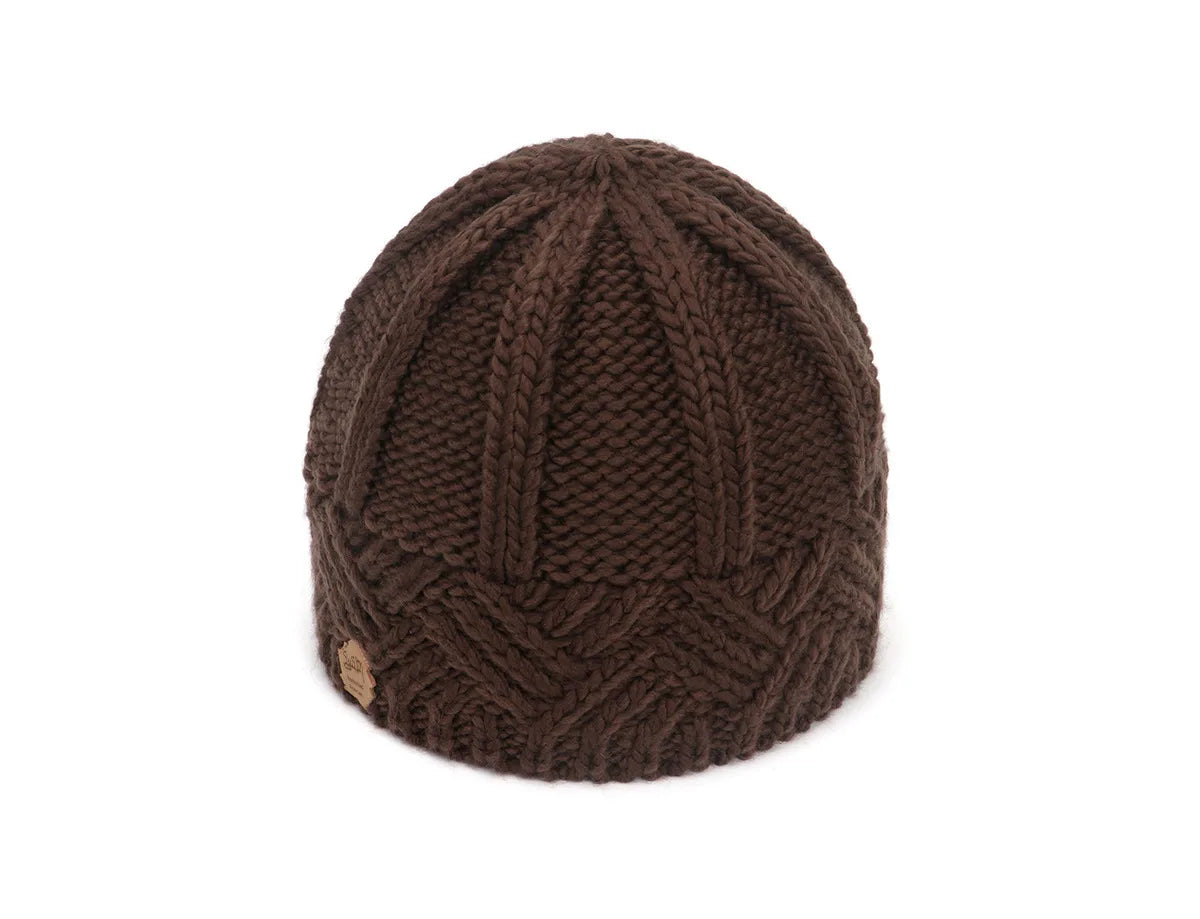 Autumn and Winter Knitted Hat with Retro Style Diamond Grid Knitted Yarn, Men's and Women's Fashion Hats