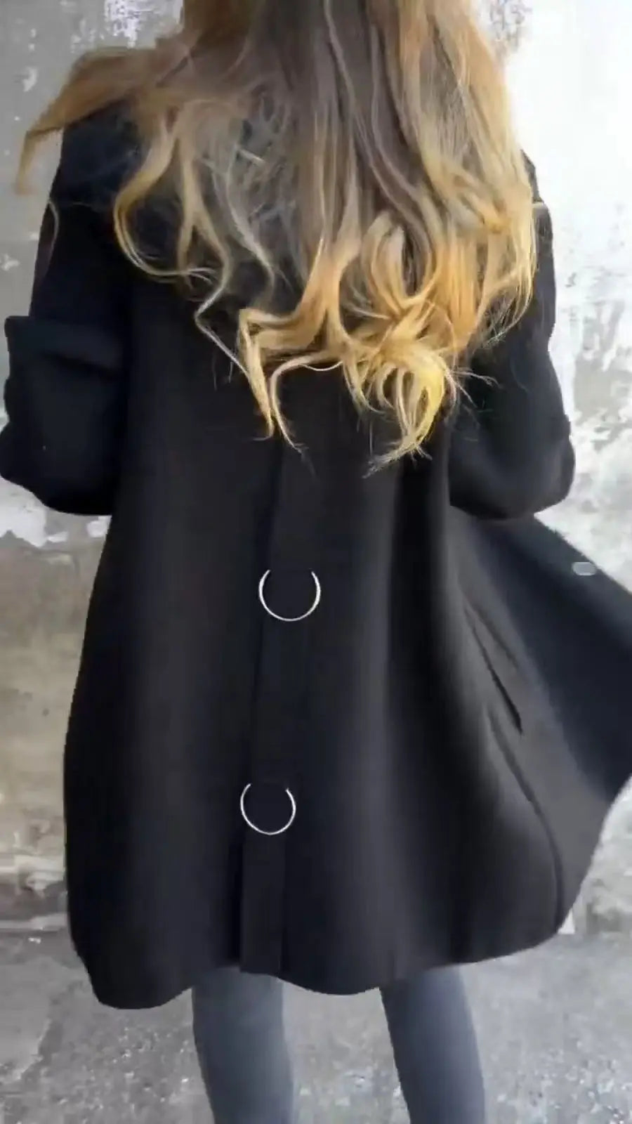 Long sleeve solid colour all season coat.  S-3x