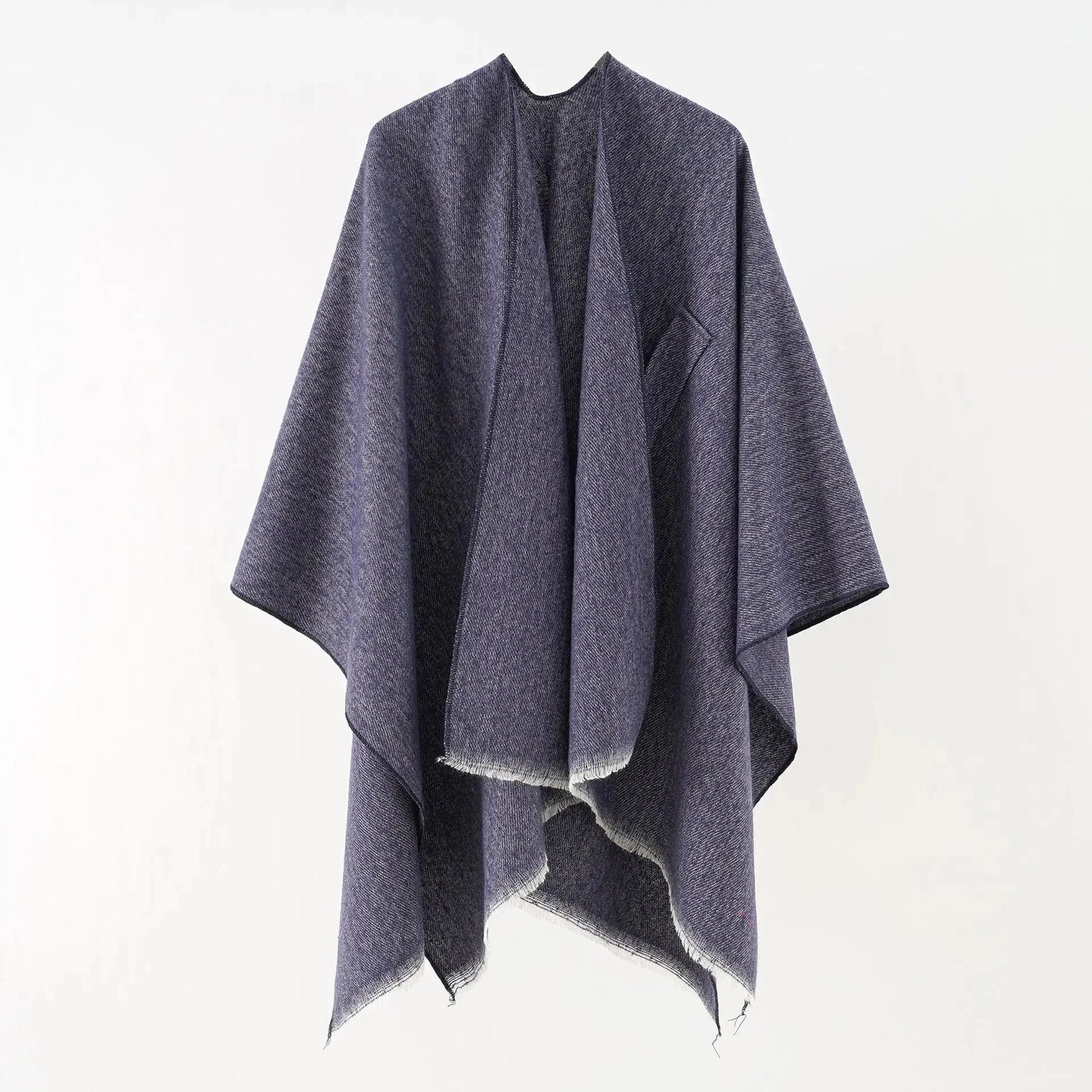 Autumn/Winter Solid Color Sensibility Design Side Slit Pashmina Shawl European Style