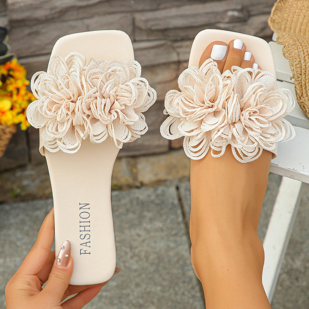 Women Flat Casual Slides Summer Fashion Dressy Sandals /Slides