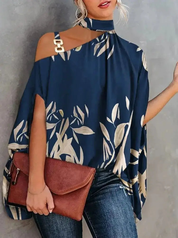 Casual Loose Women's Blouse Batwing Sleeve Spring Summer Elegant Blouse.  S-xxL