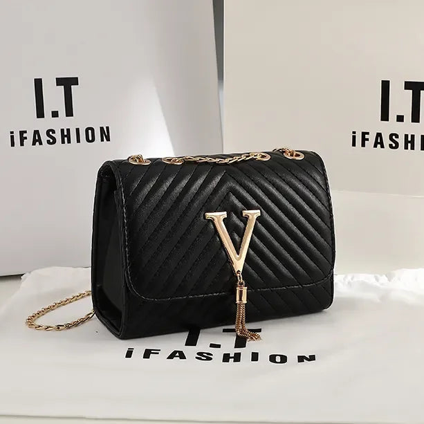 Thread Luxury Handbag Shoulder Bags Brand Sequined Tassel Clutch Small Bag and Purse /Cross-body Bag