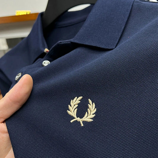 2025 Summer Men's Golf Casual Polo Luxury High Quality Brand 60% Cotton Men's Shirt. SZ: S-3X