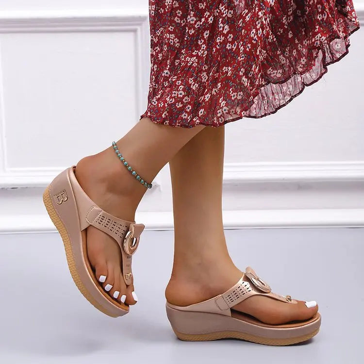 Summer Sandals Platform Wedges Non-Slip Open Toe Very Comfortable Shoes