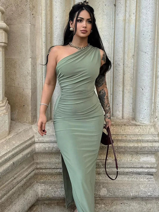 Summer Maxi Sexy Sleeveless Backless Slim Elegant Party Dress.