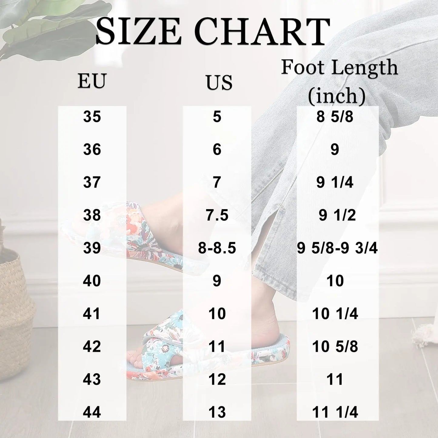 Comwarm Waffle Indoor Cotton Slippers For Women Open Toe Anti-Slip Home Slippers Four Seasons Flat with Arch Support.