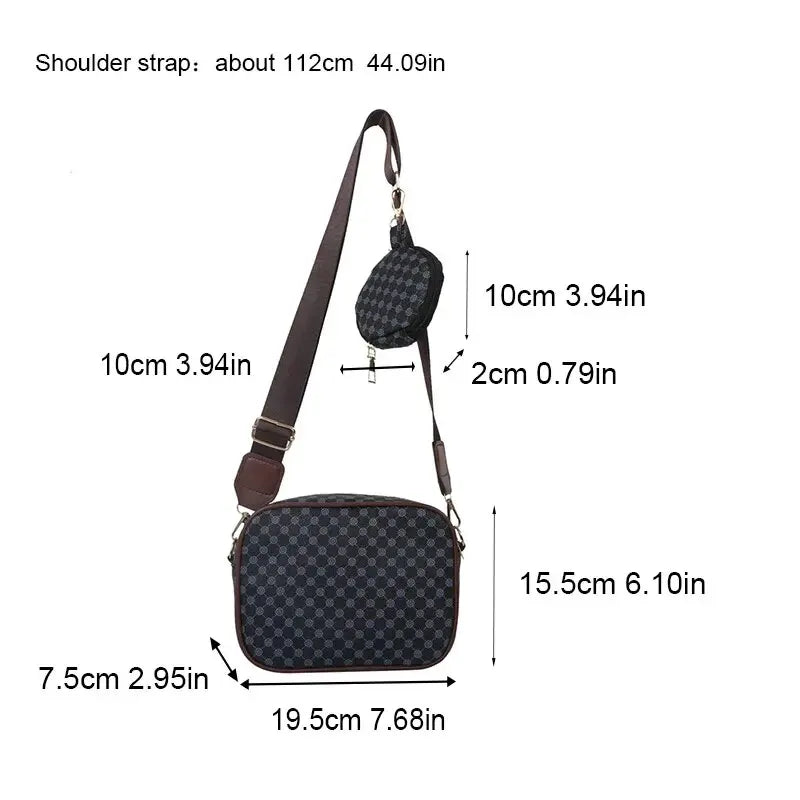 Vintage Fashion Handbag Soft PU Leather Shoulder /Crossbody Tote Bag