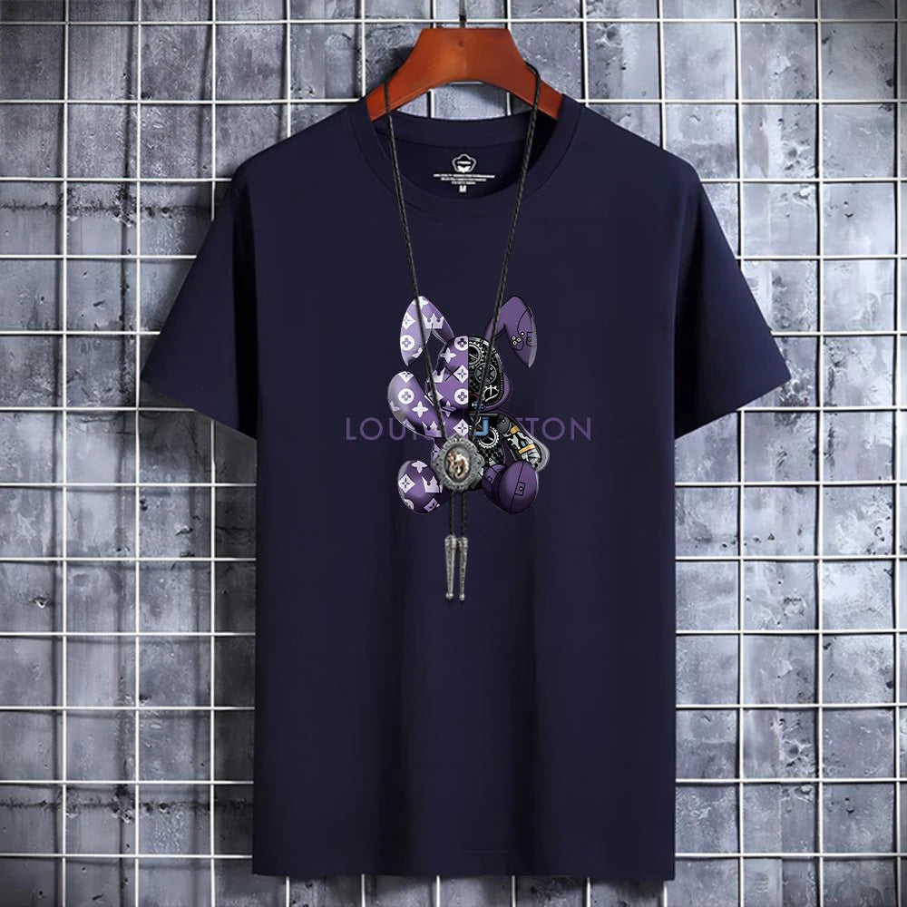 Summer Men's High Quality Cotton Casual T-Shirt.