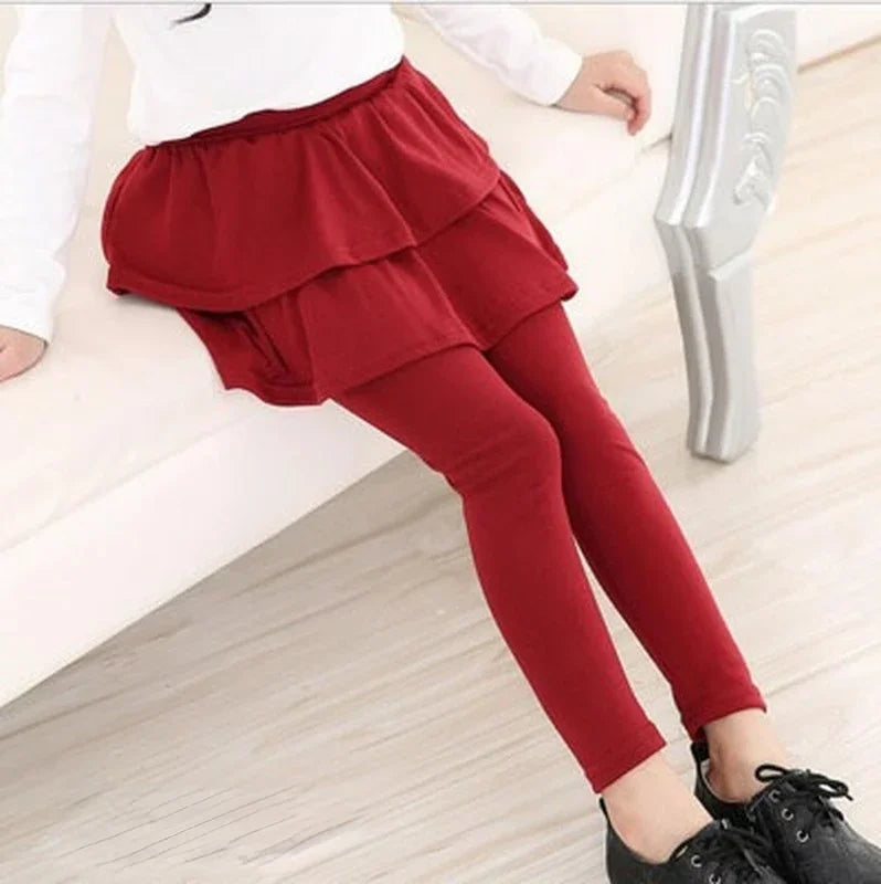 All Season Girl Leggings Skirt-pants Cake Skirt Kids leggings Pants 3-11 Years