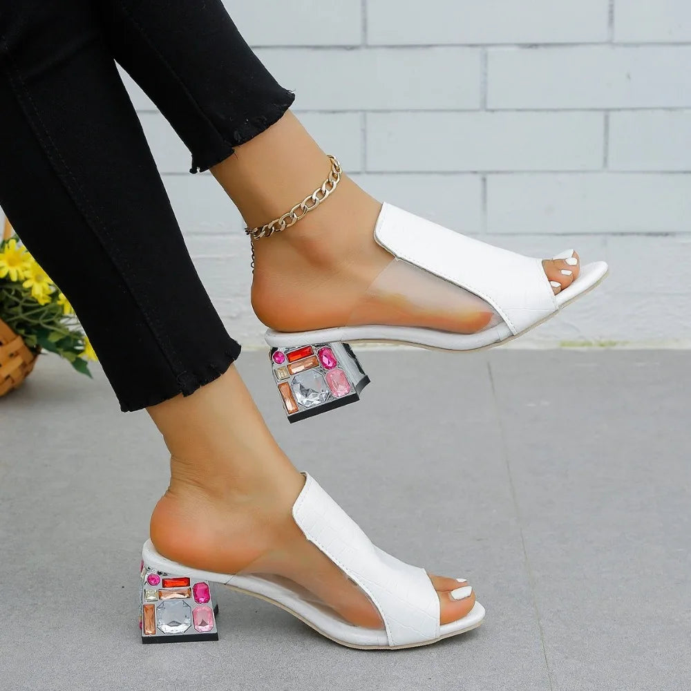 Designer Low Heel 2025 Elegant Heels Comfortable Heeled women Sandals