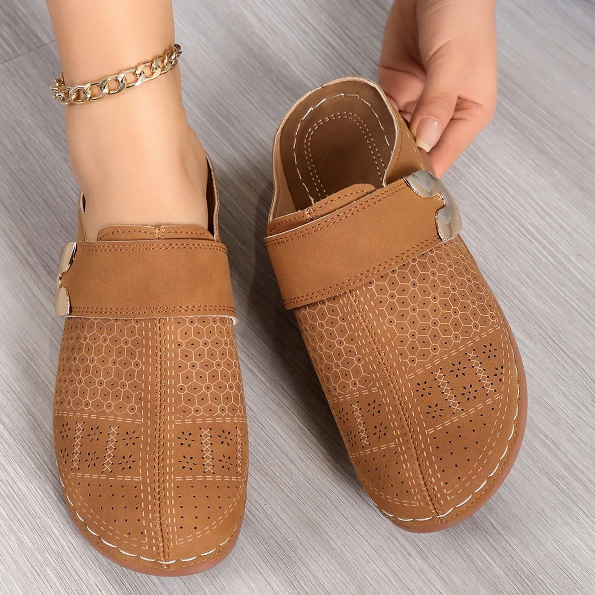 Women's Wedge  Mules Slip-On Platform with Comfort.