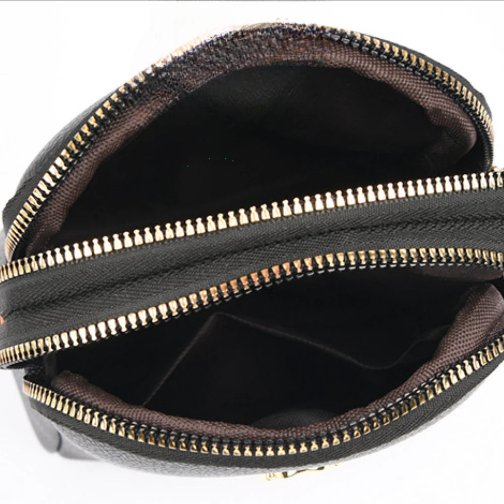 High Quality Genuine Leather Luxury Designer Cross-body Shoulder Cowhide Messenger bag