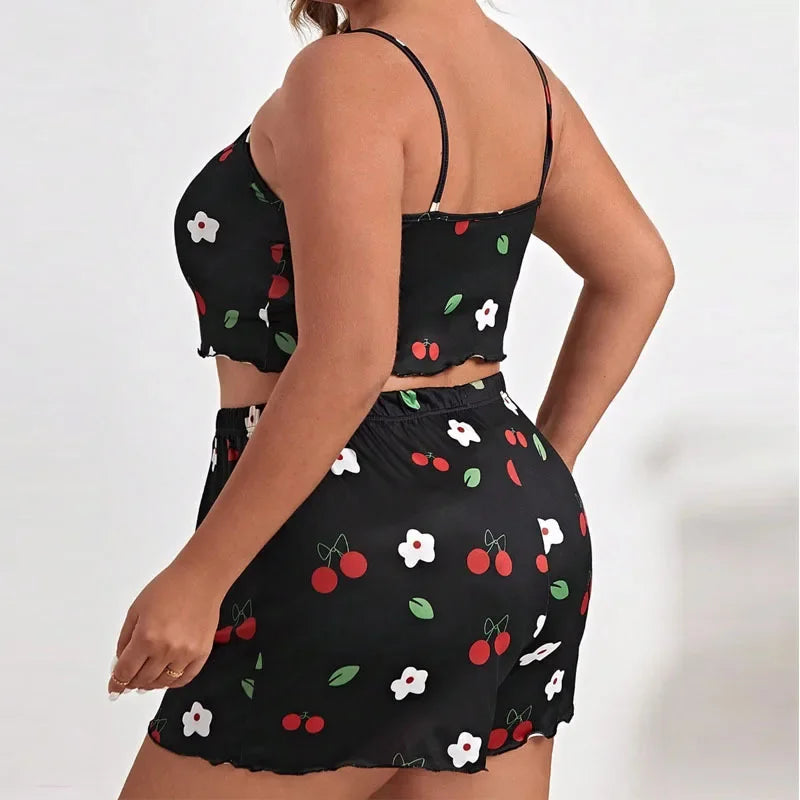 Summer European Style Plus Size Women's Sleepwear/Loungewear