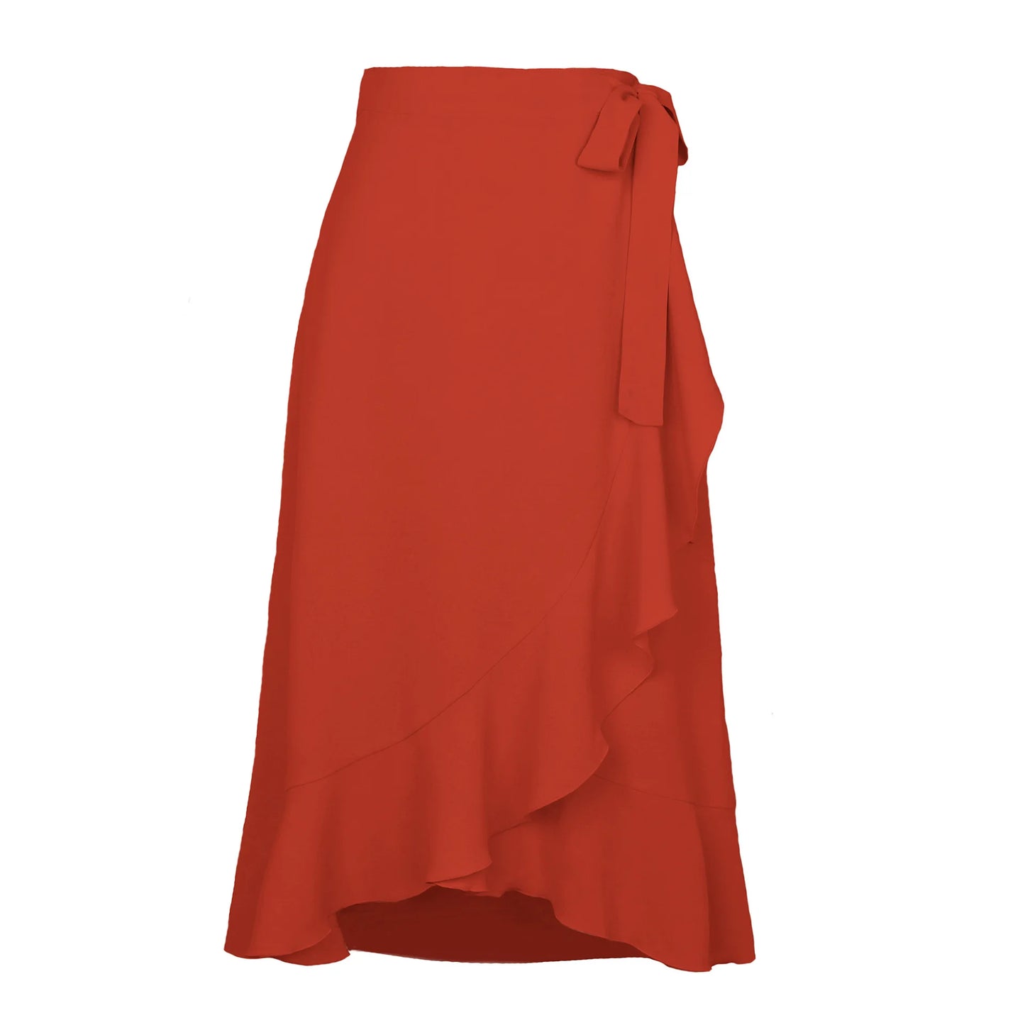 Women Summer Irregular Solid Colour Skirt.  S-XL