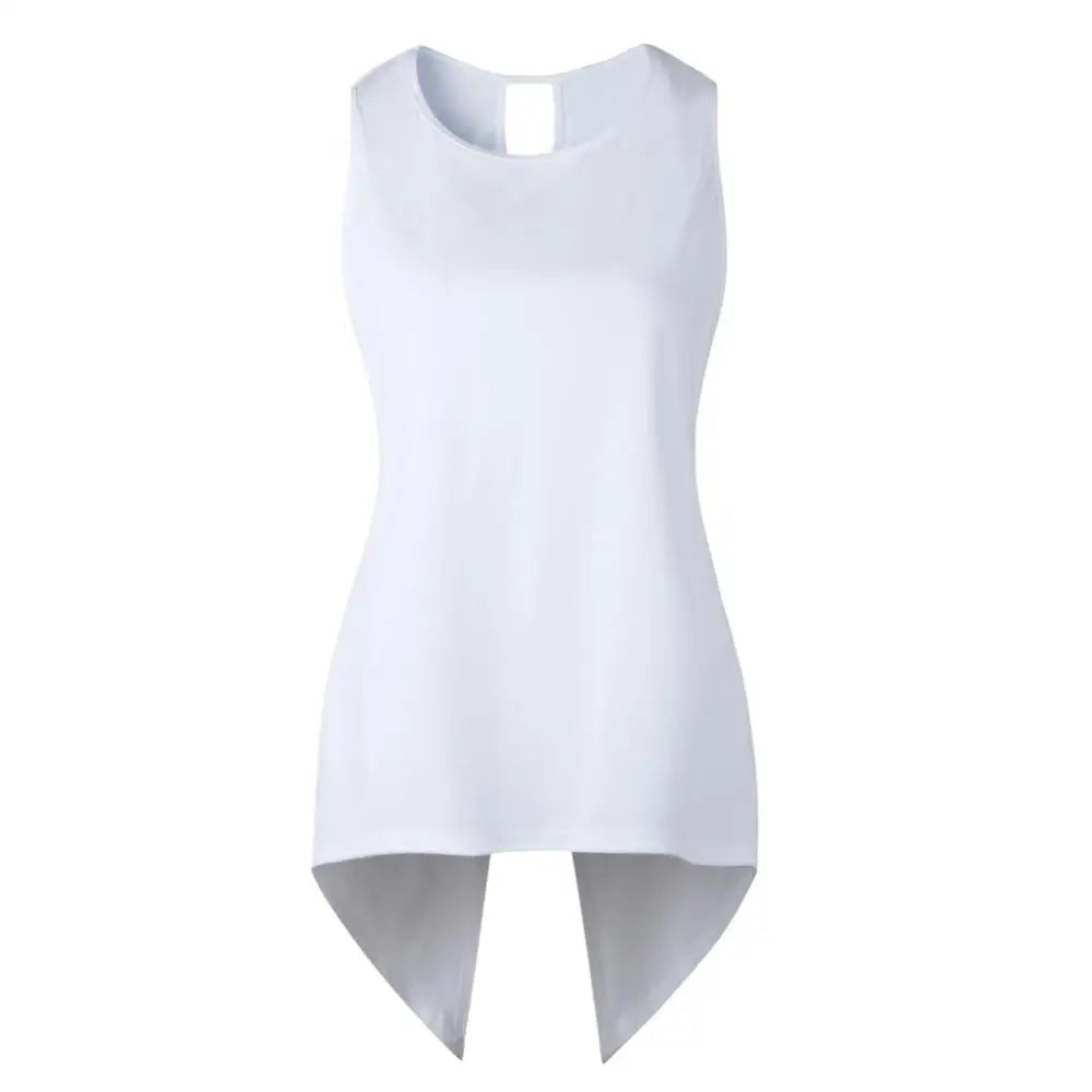 New Women Summer Fashion Solid Colour Cross Tank Top.  S-3X